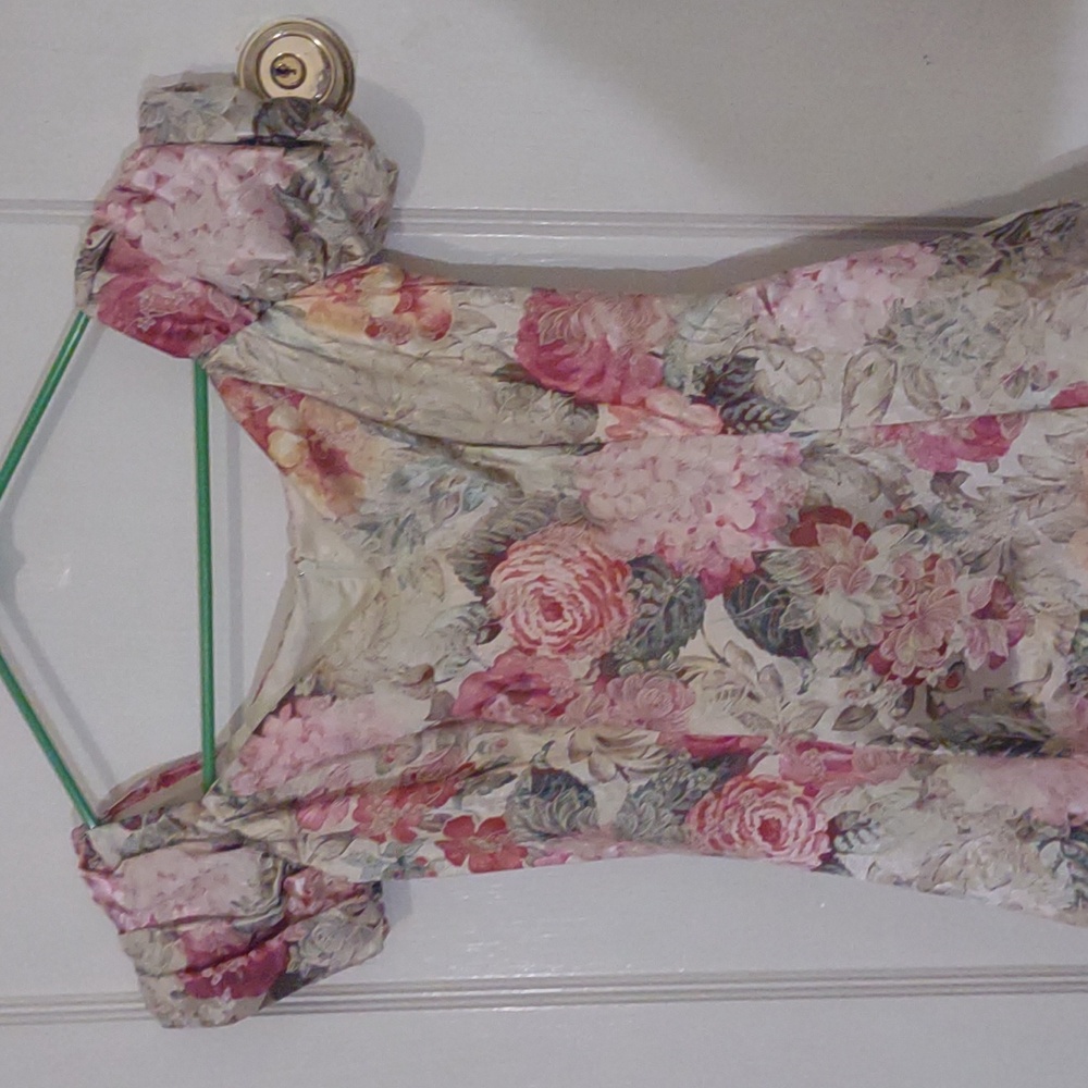 Hollywood Nite | Vintage Floral Corset Prom Dress